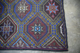 As is Vintage Mersin Mut Cicim Kilim 6.6x8.10ft