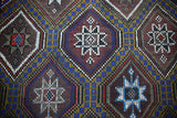 As is Vintage Mersin Mut Cicim Kilim 6.6x8.10ft