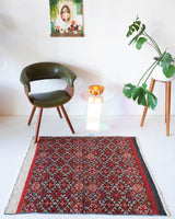 pile rug, Turkish rug, vintage rug, portland, rug shop, bright colors, wild shaman, area rug, red rug, mini rug, bold color, Portland, Oregon, rug store, rug shop, local shop, flat weave, kilim rug