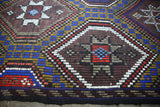 As is Vintage Mersin Mut Cicim Kilim 6.6x8.10ft