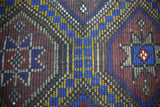 As is Vintage Mersin Mut Cicim Kilim 6.6x8.10ft