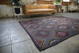 As is Vintage Mersin Mut Cicim Kilim 6.6x8.10ft