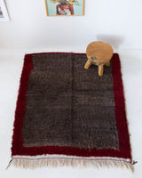 Vintage Turkish rug in a living room setting, pile rug, Turkish rug, vintage rug, portland, rug shop, bright colors, wild shaman, soft rug, bold color, Portland, Oregon, rug store, rug shop, local shop, shag rug, shaggy, plush