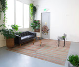 old rug, antique rug, earthy colors, faded colors, Turkish rug, vintage rug, flat weave, kilim rug, large area rug, square rug, Wild Shaman, Portland, Oregon, rug store, rug shop, local shop