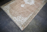 Old Anatolian Oushak style rug from Malatya Turkey 4.4x7.4ft