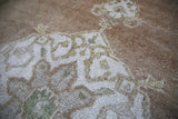 Old Anatolian Oushak style rug from Malatya Turkey 4.4x7.4ft