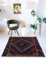 pile rug, Turkish rug, vintage rug, portland, rug shop, bright colors, wild shaman, area rug, red rug, mini rug, bold color, Portland, Oregon, rug store, rug shop, local shop, flat weave, kilim rug