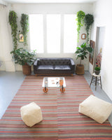 old rug, antique rug, earthy colors, faded colors, Turkish rug, vintage rug, flat weave, kilim rug, large area rug, square rug, Wild Shaman, Portland, Oregon, rug store, rug shop, local shop