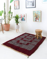 Vintage Turkish rug in a living room setting, pile rug, Turkish rug, vintage rug, portland, rug shop, bright colors, wild shaman, soft rug, bold color, Portland, Oregon, rug store, rug shop, local shop, shag rug, shaggy, plush