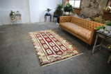 Old Turkish Milas Rug 4.3ftx7.7ft