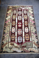 Old Turkish Milas Rug 4.3ftx7.7ft