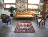 Old Bergama Kozak Rug 4ftx5.6ft