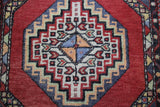 Vintage Turkish Ortakoy Rug 3.7ftx5.9ft