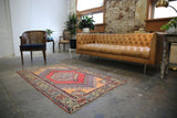 Vintage Ortakoy Rug 3.7ftx5.9ft