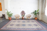 old rug, antique rug, earthy colors, faded colors, Turkish rug, vintage rug, flat weave, kilim rug, large area rug, square rug, Wild Shaman, Portland, Oregon, rug store, rug shop, local shop