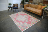 Vintage Faded Anatolian Turkish Rug 4.8x7.2ft