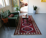 Old Kurdish Runner 4ftx8.6ft