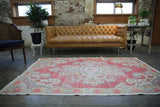 Vintage Faded Anatolian Turkish Rug 4.8x7.2ft