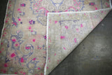 Vintage Faded Anatolian Turkish Rug 4.7ftx7.7ft