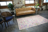 Vintage Faded Anatolian Turkish Rug 4.7ftx7.7ft