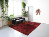 old rug, antique rug, Turkish rug, Portland, Oregon, rug store, rug shop, local shop, bright colors, wild shaman, large rug, area rug, red rug, bold color, burgundy, dark red