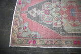 Vintage Faded Anatolian Turkish Rug 4.6ft x 8.5ft