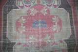 Vintage Faded Anatolian Turkish Rug 4.6ft x 8.5ft