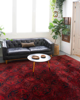 old rug, antique rug, Turkish rug, Portland, Oregon, rug store, rug shop, local shop, bright colors, wild shaman, large rug, area rug, red rug, bold color, burgundy, dark red