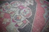 Vintage Faded Anatolian Turkish Rug 4.6ft x 8.5ft