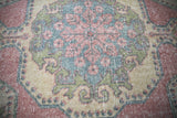 Vintage Faded Anatolian Rug 4.5ft x 7.4ft