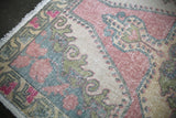 Vintage Faded Anatolian Rug 4.5ft x 7.4ft