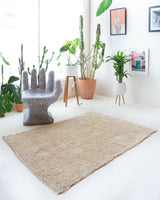 Vintage Turkish rug in a living room setting, pile rug, Turkish rug, vintage rug, portland, rug shop, bright colors, wild shaman, soft rug, bold color, Portland, Oregon, rug store, rug shop, local shop, shag rug, shaggy, plush