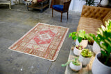 Vintage Faded Anatolian Kirsehir Rug 3.4ftx5.2ft