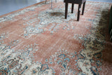 Vintage Turkish Isparta Rug 7.6ftx11.2ft