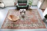 Vintage Turkish Isparta Rug 7.6ftx11.2ft