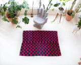 Vintage Turkish rug in a living room setting, pile rug, Turkish rug, vintage rug, portland, rug shop, bright colors, wild shaman, soft rug, bold color, Portland, Oregon, rug store, rug shop, local shop, shag rug, shaggy, plush