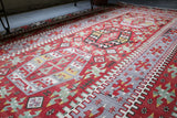 Semi-antique Oushak Esme Kilim 5'5"x10'7"