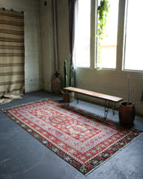 Semi-antique Oushak Esme Kilim 5'5"x10'7"