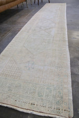 Vintage Faded Anatolian Turkish Runner Rug 2.6x12ft