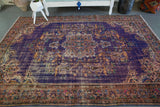 Old Demirci Oushak Rug 6.9ftx9.9ft