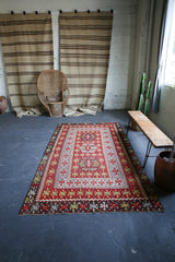 Old Oushak Esme Kilim 5.4ftx10ft