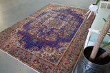 Old Demirci Oushak Rug 6.9ftx9.9ft
