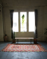 Old Oushak Esme Kilim 5.4ftx10ft