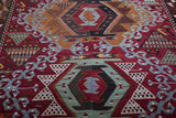 Semi-antique Adana Kilim Rug 6'x13'