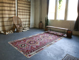 Semi-antique Adana Kilim Rug 6'x13'