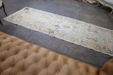Vintage Faded Anatolian Runner Rug 3.6x11ft