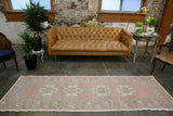 Vintage Faded Anatolian Turkish Runner Rug 2.10ftx9ft