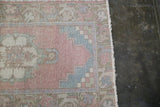 Vintage Faded Anatolian Turkish Runner Rug 2.10ftx9ft