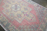 Vintage Faded Anatolian Rug 3.5ftx5.7ft