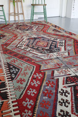 Old Kayseri Sandikli Kilim 5.2ftx12.6ft